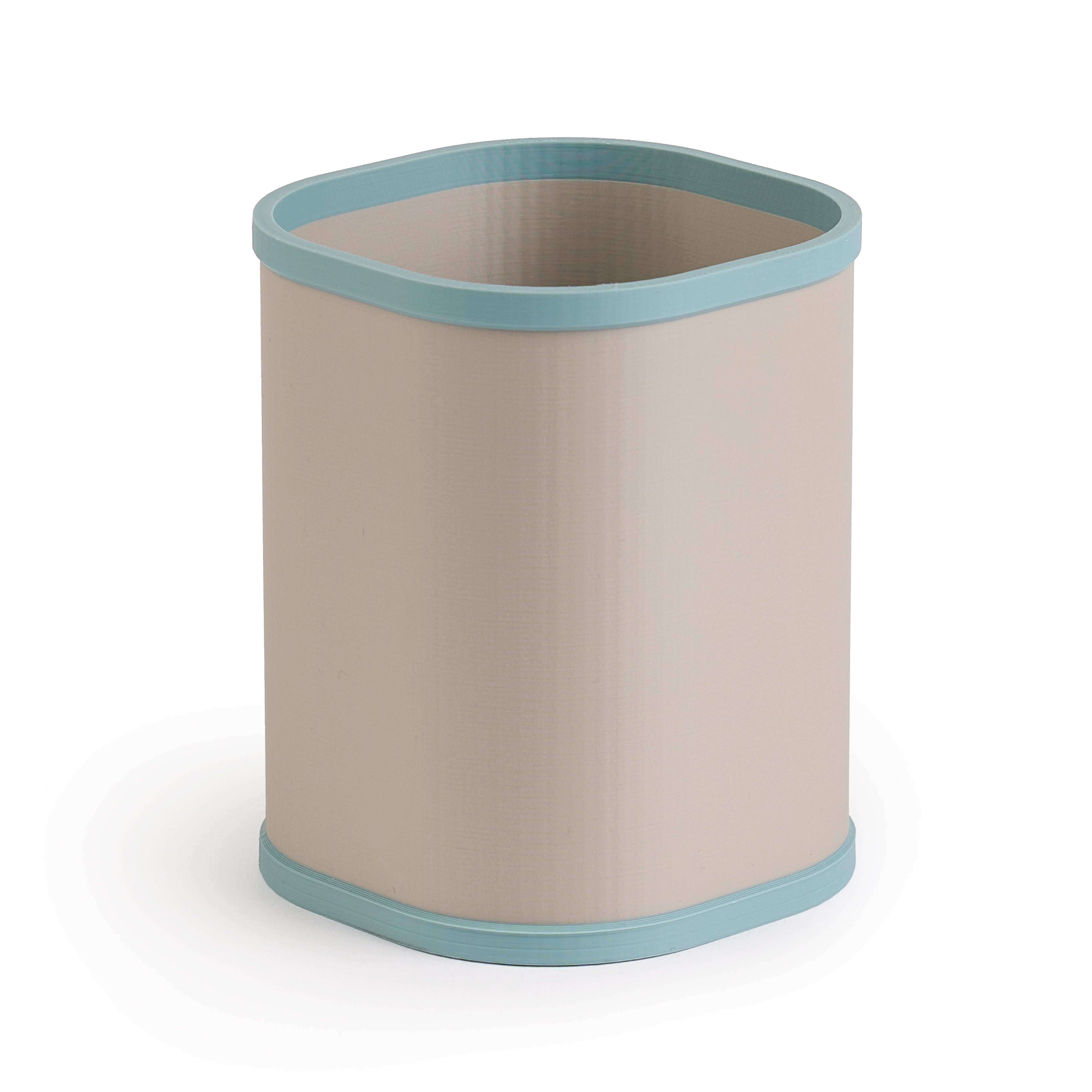 Office Pen Holder - Army Beige & Mint