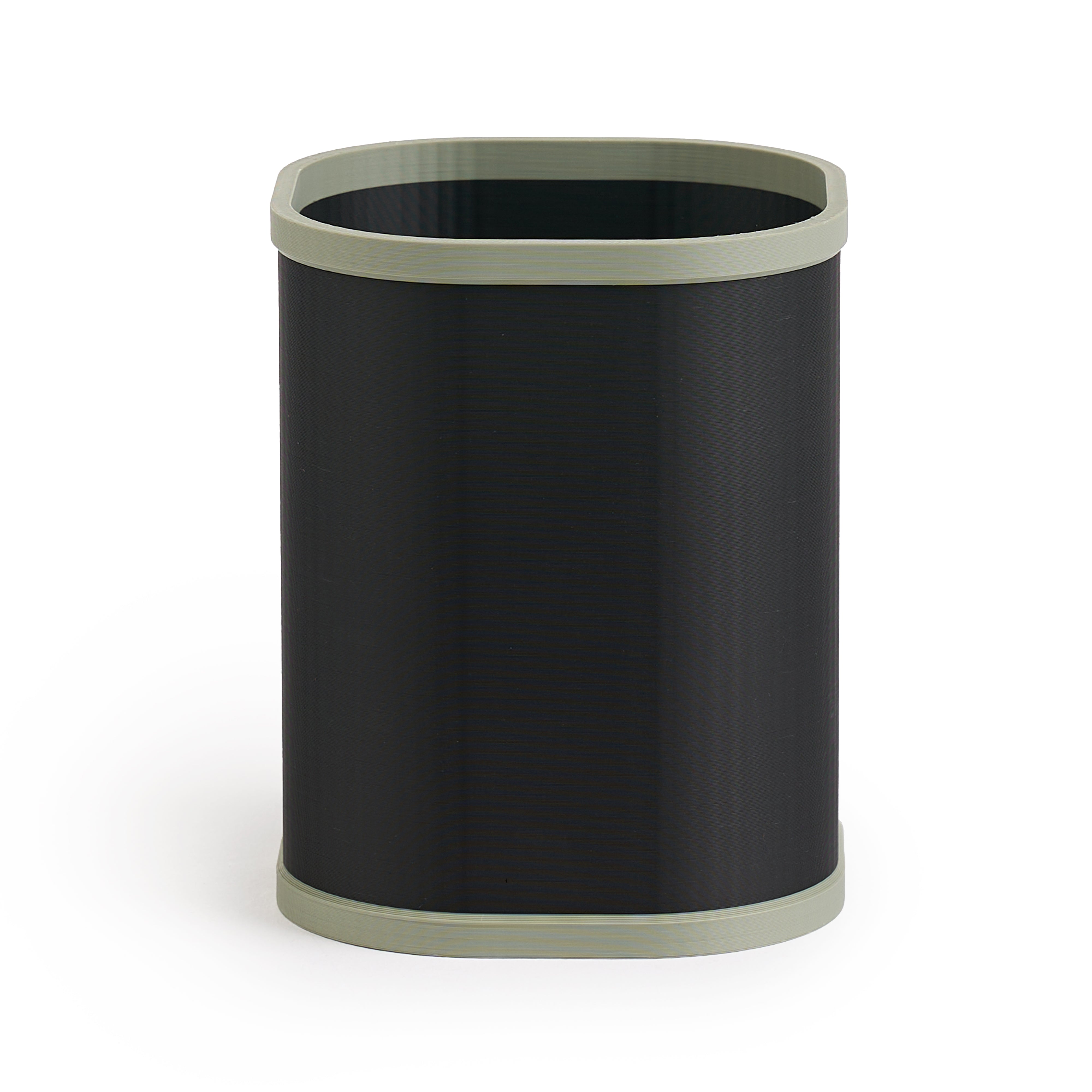 Office Pen Holder - Black & Sage