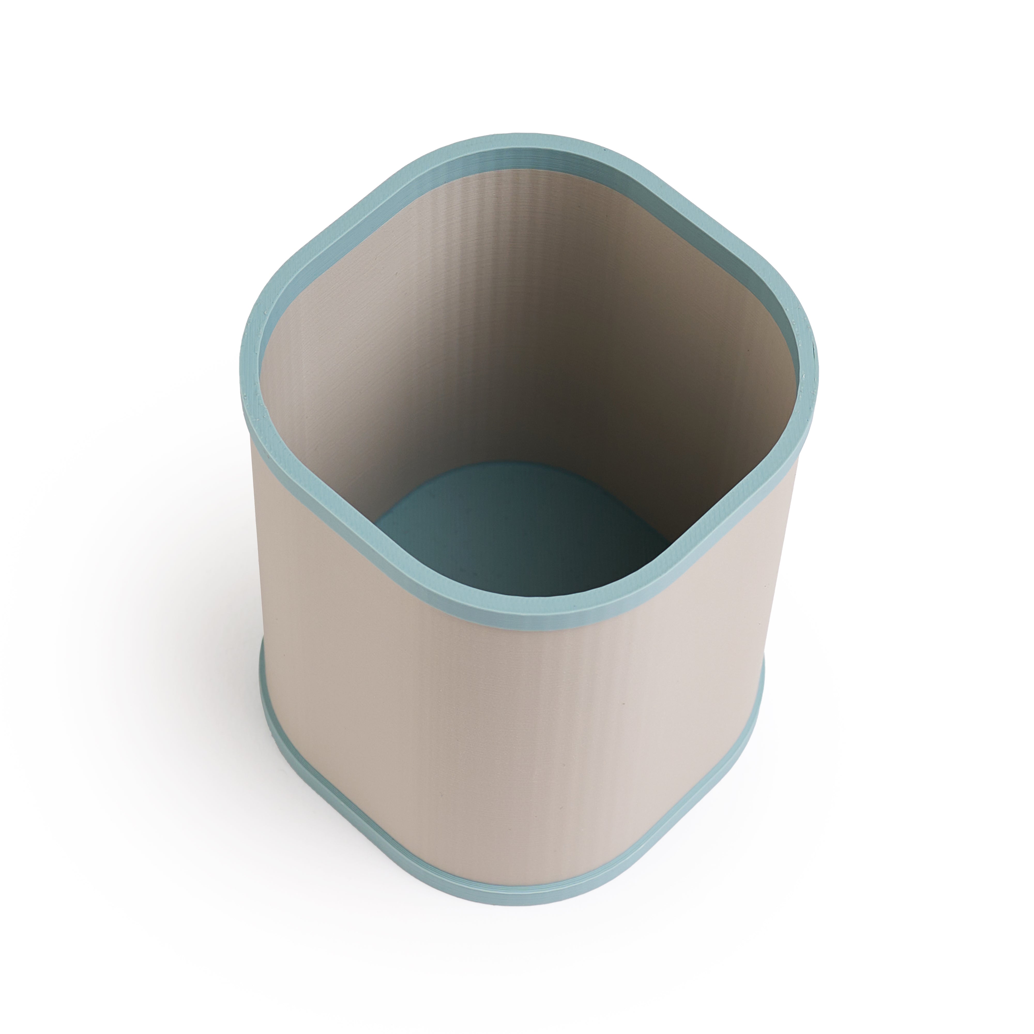 Office Pen Holder - Army Beige & Mint
